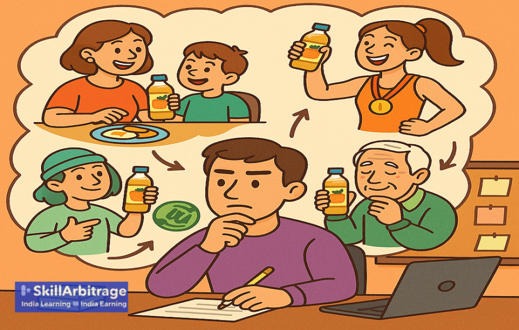 Decorative image for emotional copy to attract sales