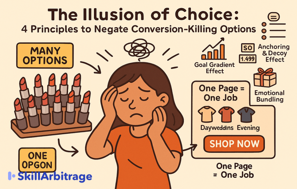 Decorative image depicting illusion of choice