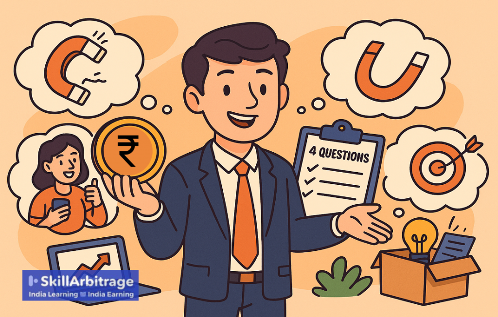 Decorative image on asking proper questions to attract clients